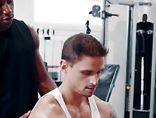 "Black Trainer's Muscle Massage Turned Into Hardcore Sex With White Guy"