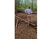 Preggo hiker loves to tease on trail!