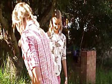 Pissing australian lesbo