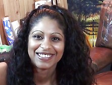 Casting a 20 year old brown tanned slut with small tits getting analized