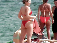 Tempting Amateur Milf In Red Bikini Drives Me Crazy