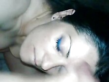 Hot Wife Totally Naked Jerk Off His Cock On Her Forehead