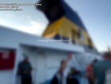 VLOG CORSE - I get my taut little cunt filled in the ferry cabin