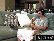 MAMMA'S HUNK - Breasty mother I'd like to fuck Rachael Cavalli Is turned On after Catching Sex Junkie Stepson Masturbating