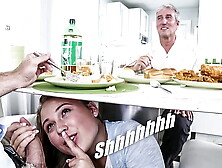 DFMD - Blonde Teenie PAWG Alyssa Cole Gets Her Way With Mature Friend