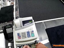 Karlee Grey exchanges a book and lapdance for some cash