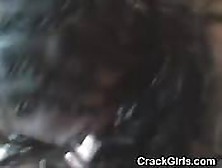 Street Whore Gulps Down Dick Pov