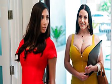 Dark-Haired Hotties Angela White And Gianna Dior Are Getting Fucked