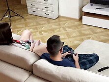 Stepsister lost in the UFC and gave herself to be drilled.  Oh my God,  I'm ashamed