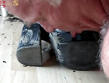 Femdom Boot Cleaning