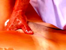 Blonde milf did not expect to end her massage with cum in her pussy - Love Creampie