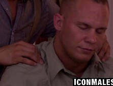 Massage ends with throat fucking and brutal anal