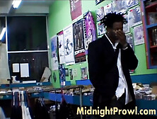 Christina Agave get dudes on movie shop and Fucking Hard threesome