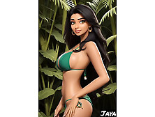 Jaya Anjali bikini in forest dancing (Ai model)