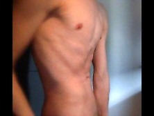 Boy Showing Body For Webcam