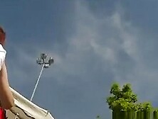 Upskirt at the local flea market