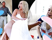 Lovely small stepsis lets me split her pussy open during risky xxx game