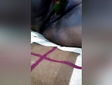 Wife Getting Fun With Small Cucumber