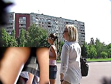 Highly Gripping Street Upskirt