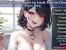 Massive Step-Sister Finally Gets to Lock You in Chastity