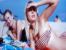 Two Girls On The Beach In Bikini