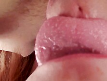 Extreme Close up Female POV Blowjob Absolutely Fills My Mouth with His Cum