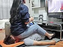 Chinese Femdom - Facesitting Humanchair Humanseat