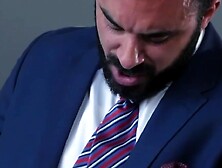 Hairy DILFs Dani RObles and Xavi Duran has special cock treat to Noel Santoro