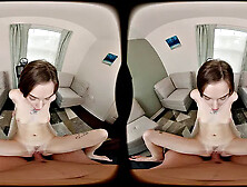 FORBVR - Your Small Tits Stepsister Teases You to Show Your Cock For Hot Sex POV