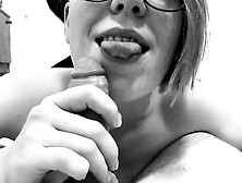 LOL Fail Accidentally creampie on the nose and glasses