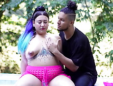 Masseuse makes charming chubby lady squirt in public with her magic fingers