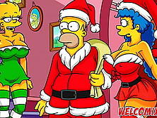Christmas Present! Giving his wifey as a gift to beggars! The Simptoons,  Simpsons Asian Cartoon