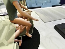 Asian cartoon milf | cuckold watches his blonde wifey cheating on him