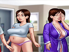 Pregnant cutie fumbles her cupcakes in summertime saga