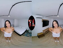 Vrlatina - Marvelous Latin Babe Alejandra Vives Sex In Her Daybed Vr