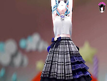 Fine Youngster Dancing In Dress Showing Snatch (3D Anime)