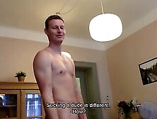 Bigstr - Greedy Guy Finally Agrees To Sucking Cock For More Money And He Sure Did D