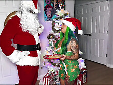 Santa Wishes Milk and Latin chick Areolas!