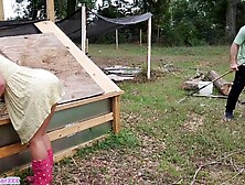 Excited Garden mother I'd like to fuck screws the Landscaper and SQUIRTS everywhere