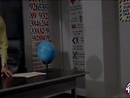 Super hot brunette Mandy Sky gets banged hard and cream