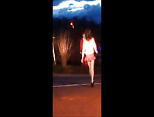 Schoolgirl Suck And Satisfy Santa Claus On Public Road