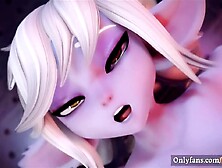 The elven secret and the dragon with her two cocks