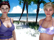 Eye-catching big boobs and nice ass in this hot blonde visual novel