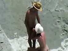 Hot Brunette Blows And Fucks On The Beach