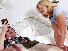 Aunt Judy's XXX - 55yo Gigantic Bottom Step-Aunt Diana catches her Step-Nephew masturbating