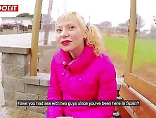 LETSDOEIT - Amateur Milf Accepts To Fuck Two Strangers For Money