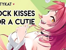 Gentle Femdom || Meat Kisses For a Sweetie [Big step-sis + Virgin listener] [Lipstick kisses]