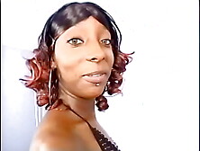 Charming dark babe with perky breasts and red hair Koko Kream was slammed and jizzed with huge penis of african ganster