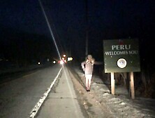 Real amateur female silicone masker in constricted ebony suit