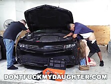 18yo Teen Lilly Ford Screws Dad's Mechanic Ally (dfmd15754)